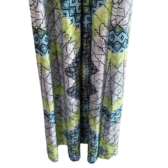 London Times Sleeveless Multicolored Maxi Dress 8 - Picture 5 of 7